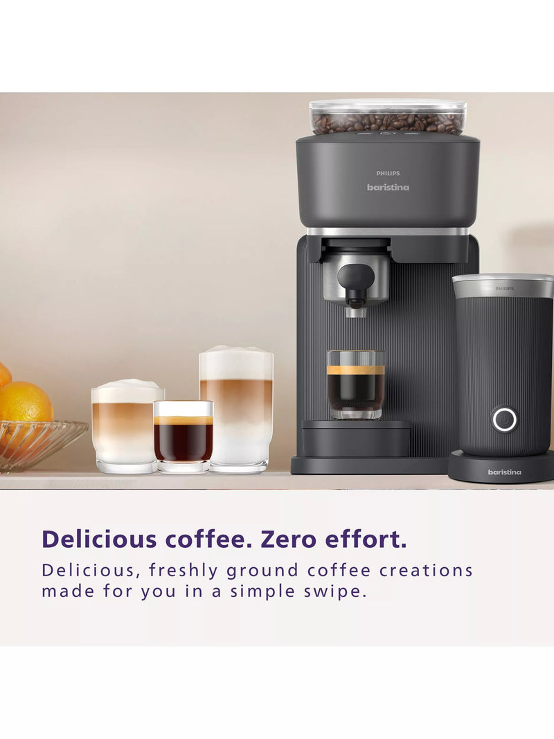 Philips Baristina automatic bean to cup coffee machine black - British product