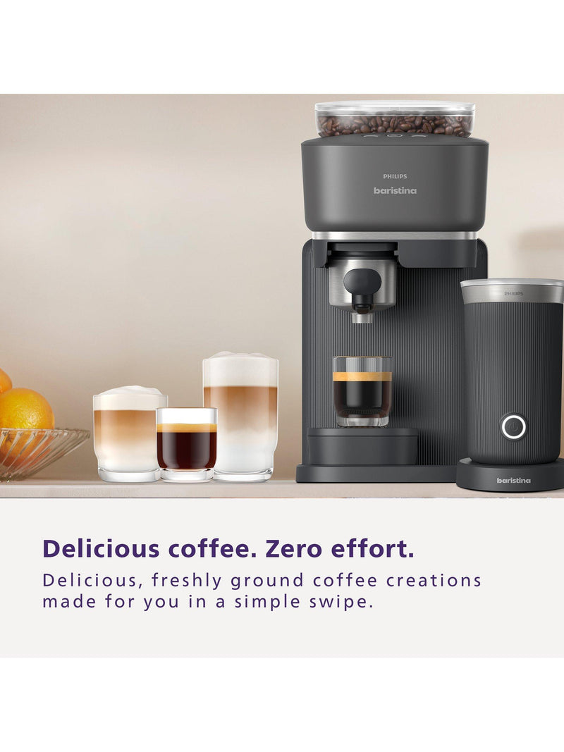 Philips Baristina automatic bean to cup coffee machine black - British product