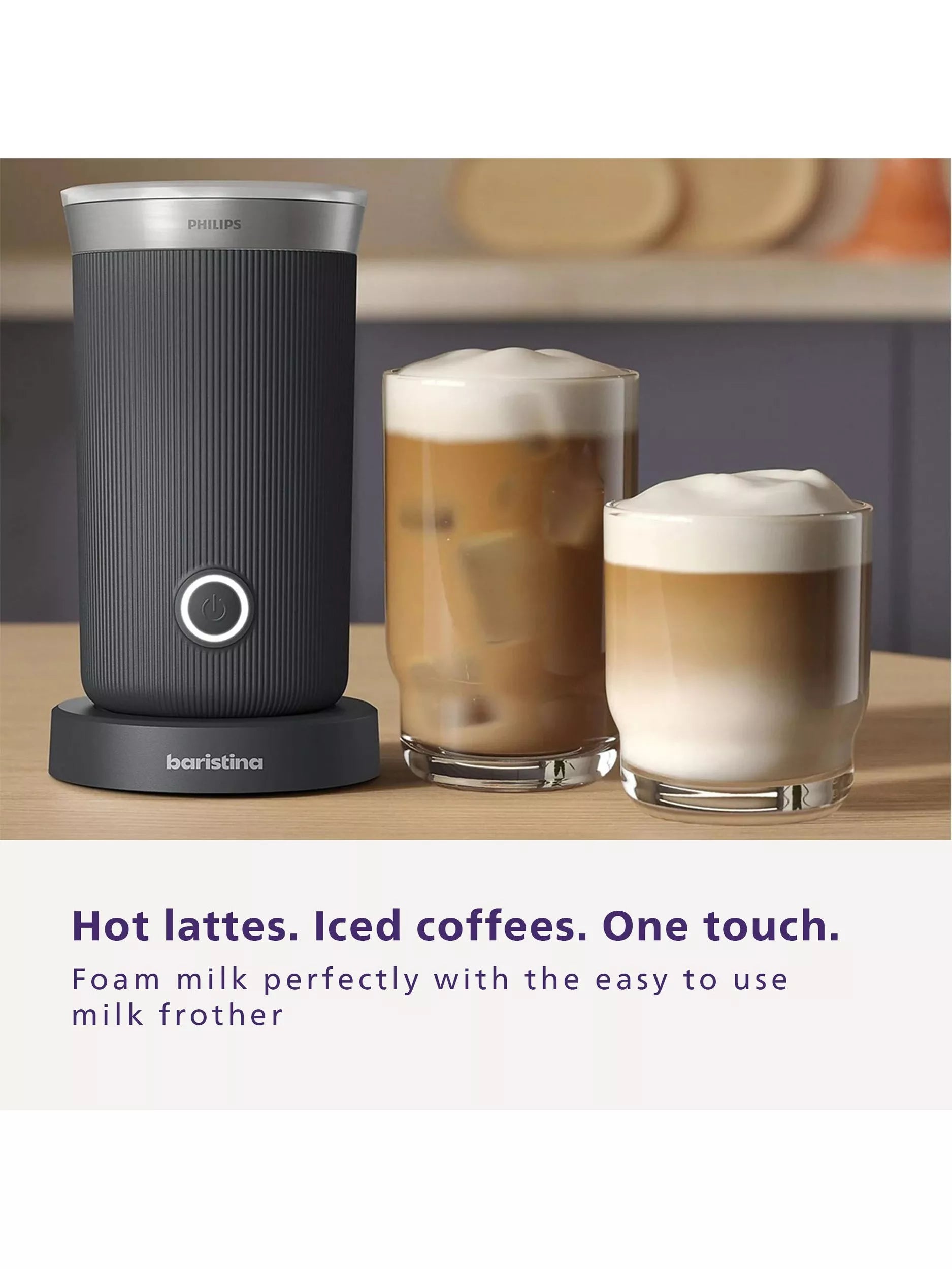 Philips Baristina bean to cup coffee machine and frother - British product