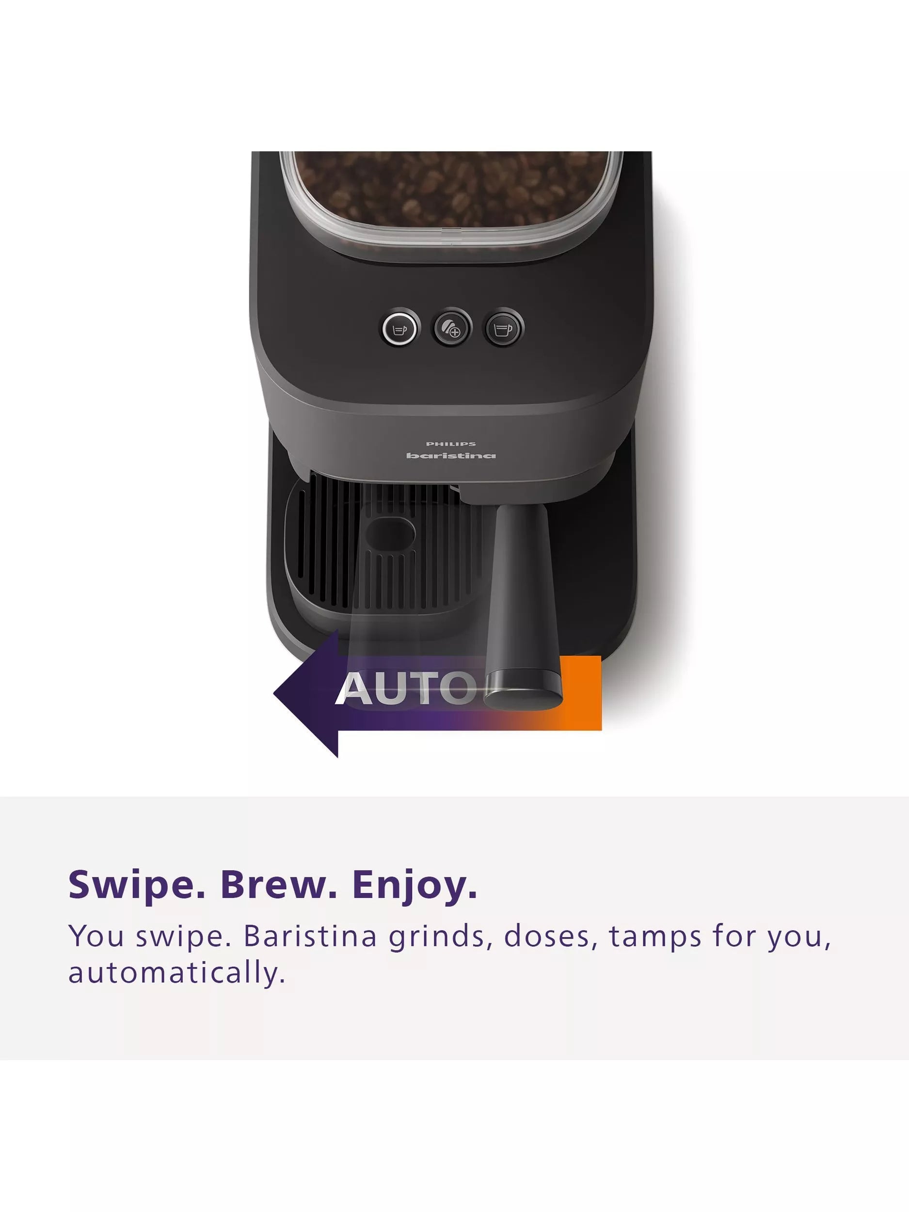 Philips Baristina bean to cup coffee machine and frother - British product