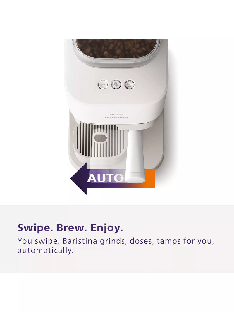 Philips Baristina bean to cup coffee machine white (British brand)