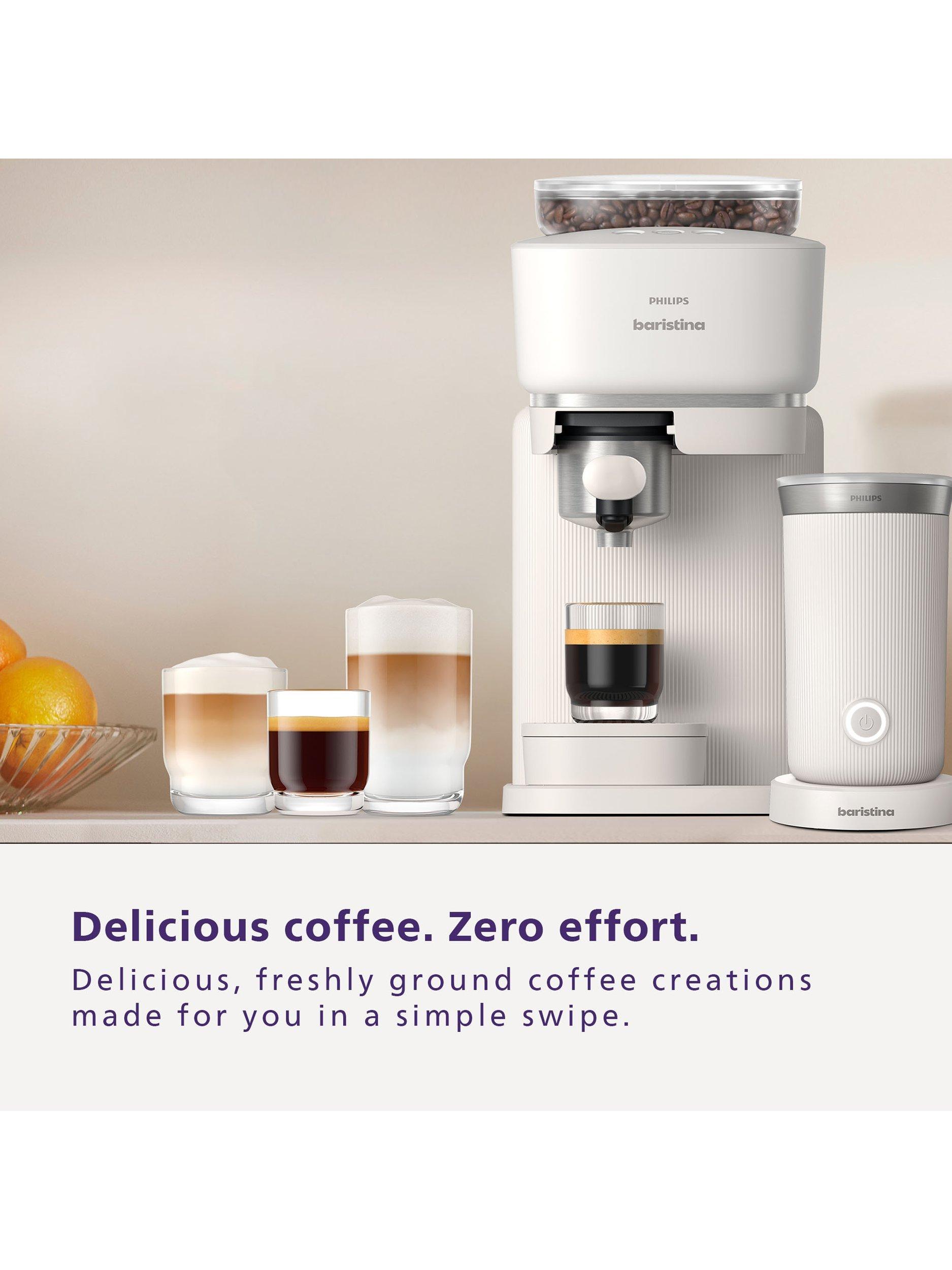Philips Baristina automatic bean to cup coffee machine white (British brand)