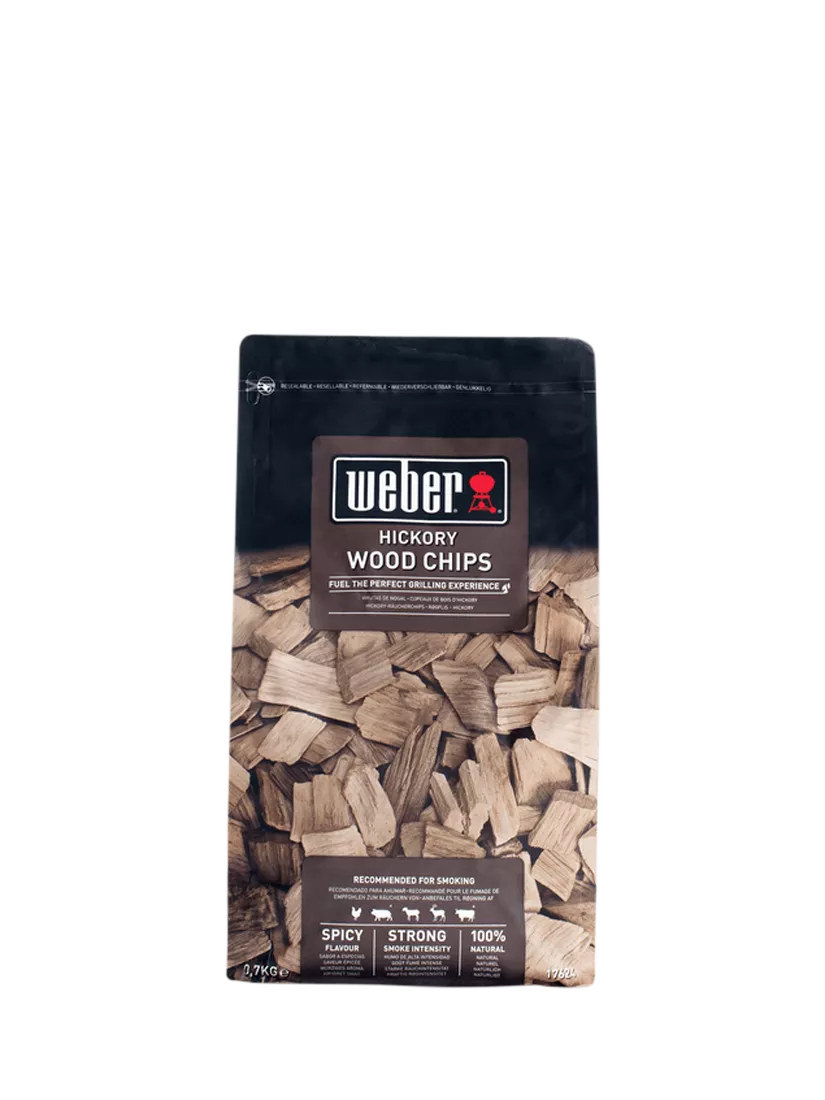 Weber hickory wood chips 700g - British product
