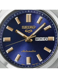 Seiko automatic watch blue dial stainless steel bracelet, UK version