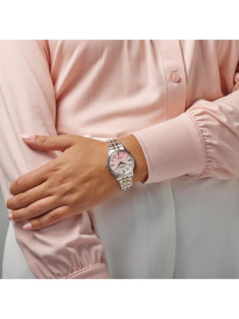 Seiko Presage SRPM06J1 automatic watch sakura pink dial, imported from the UK