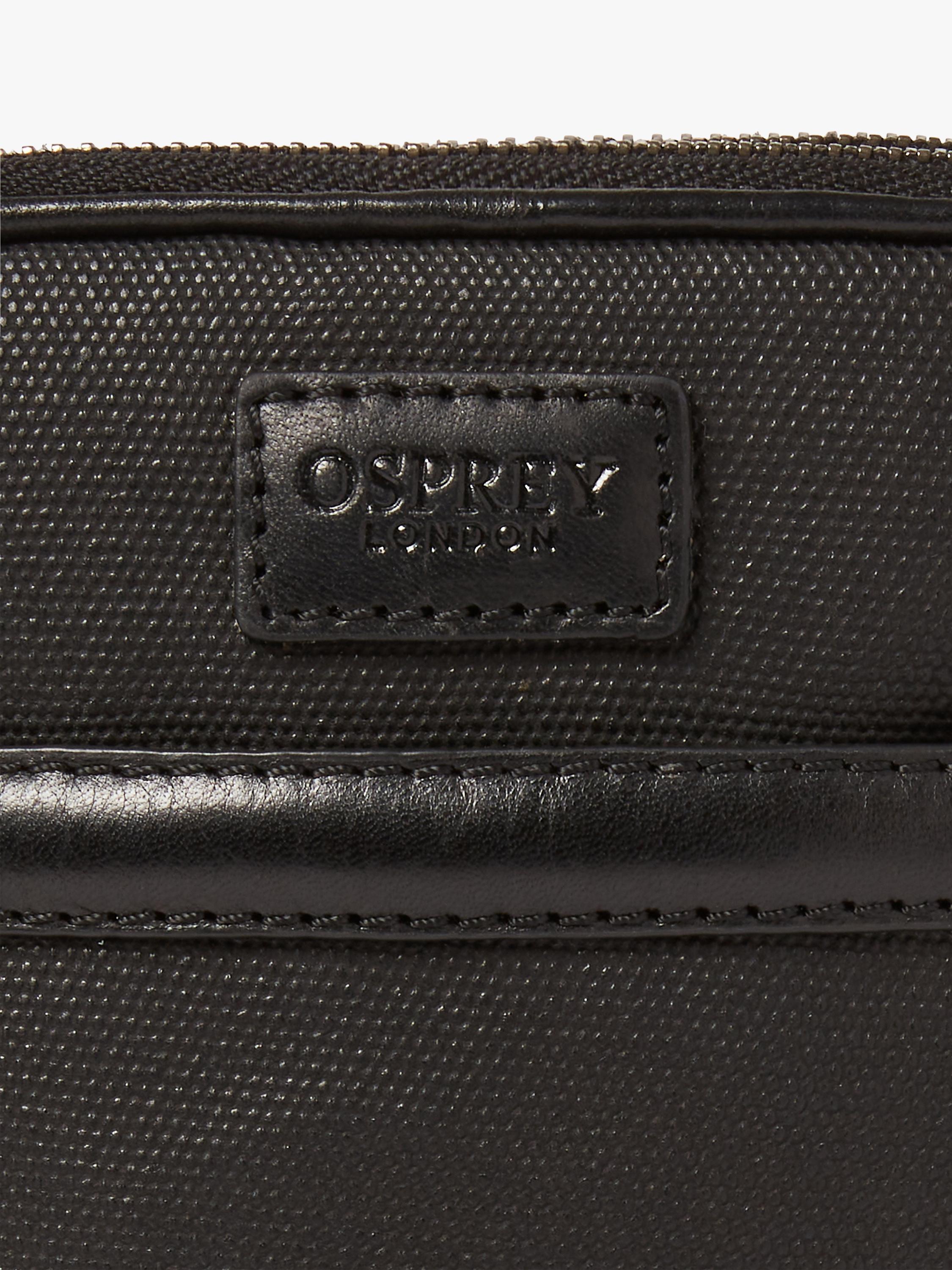 Osprey London Grantham phone bag crossbody waxed canvas 19x12x4cm, UK version