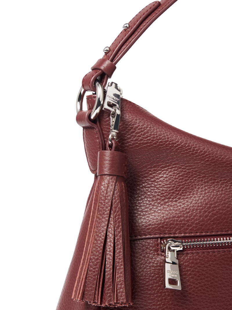Osprey London Stella leather hobo bag with two straps (British brand)