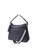 OSPREY LONDON Stella Leather Hobo Bag, Navy