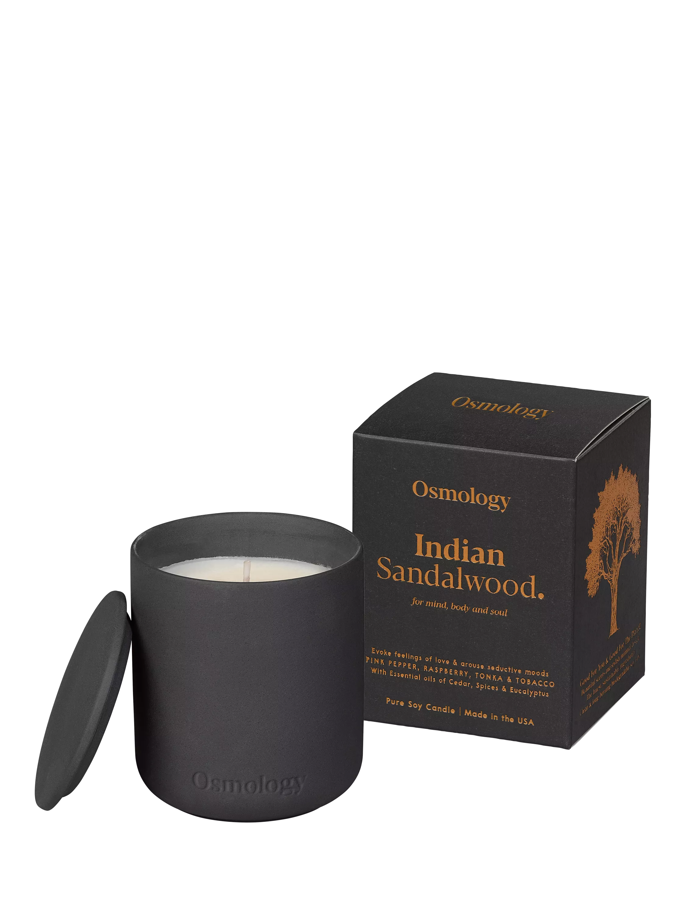 Osmology by Aery Indian Sandalwood candle 280g, imported from the UK