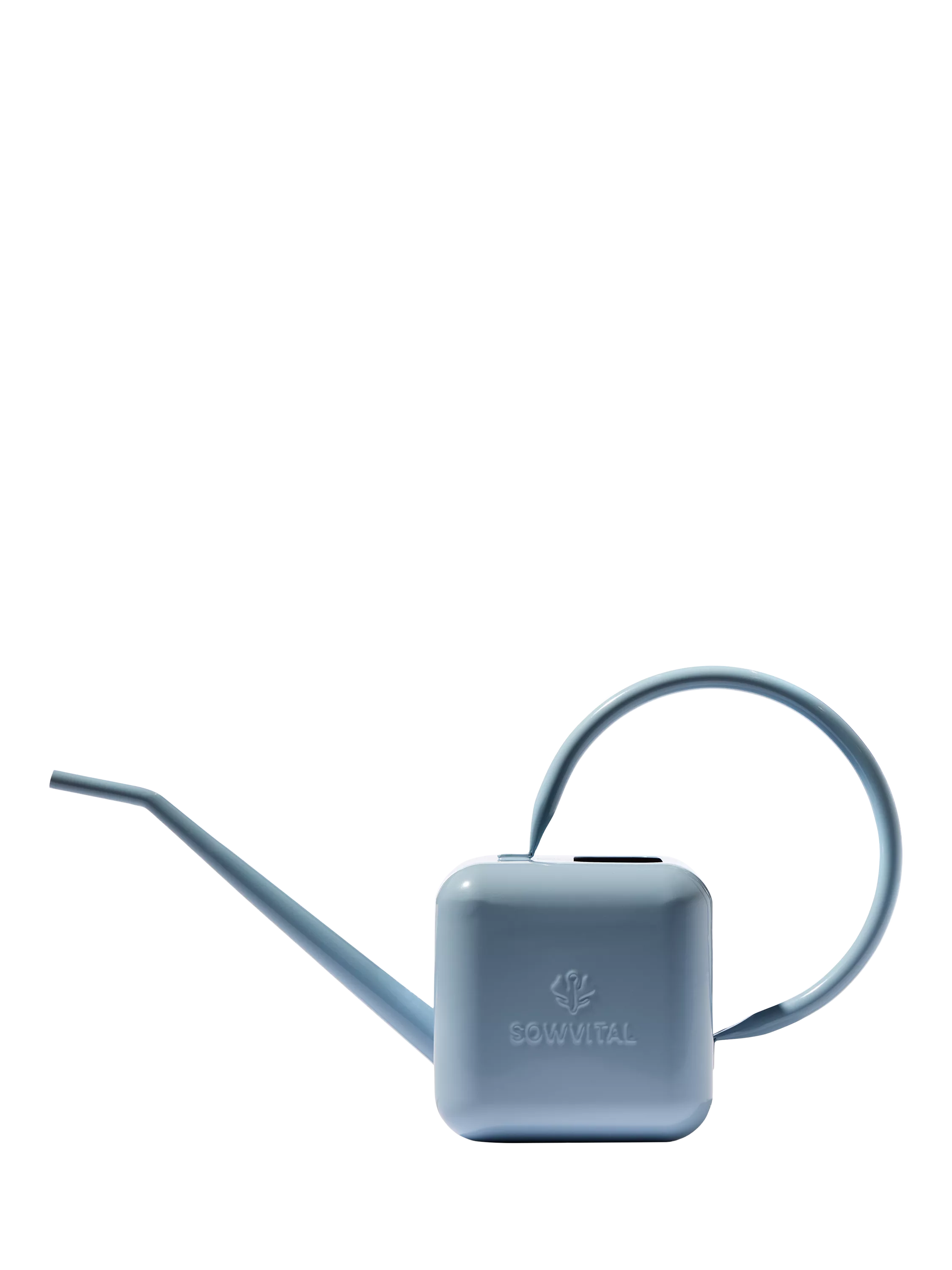 Sowvital stainless steel watering can blue 1.25L, UK version