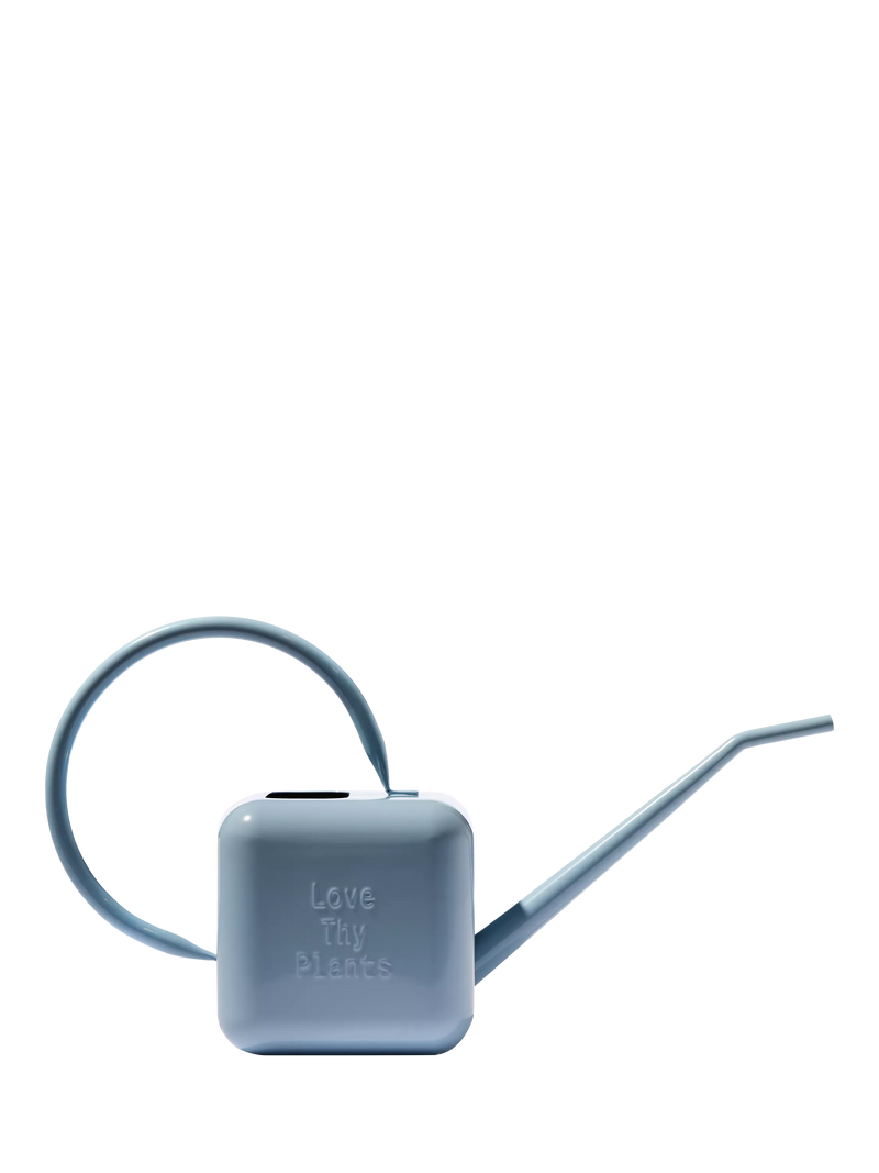 Sowvital stainless steel watering can blue 1.25L, UK version