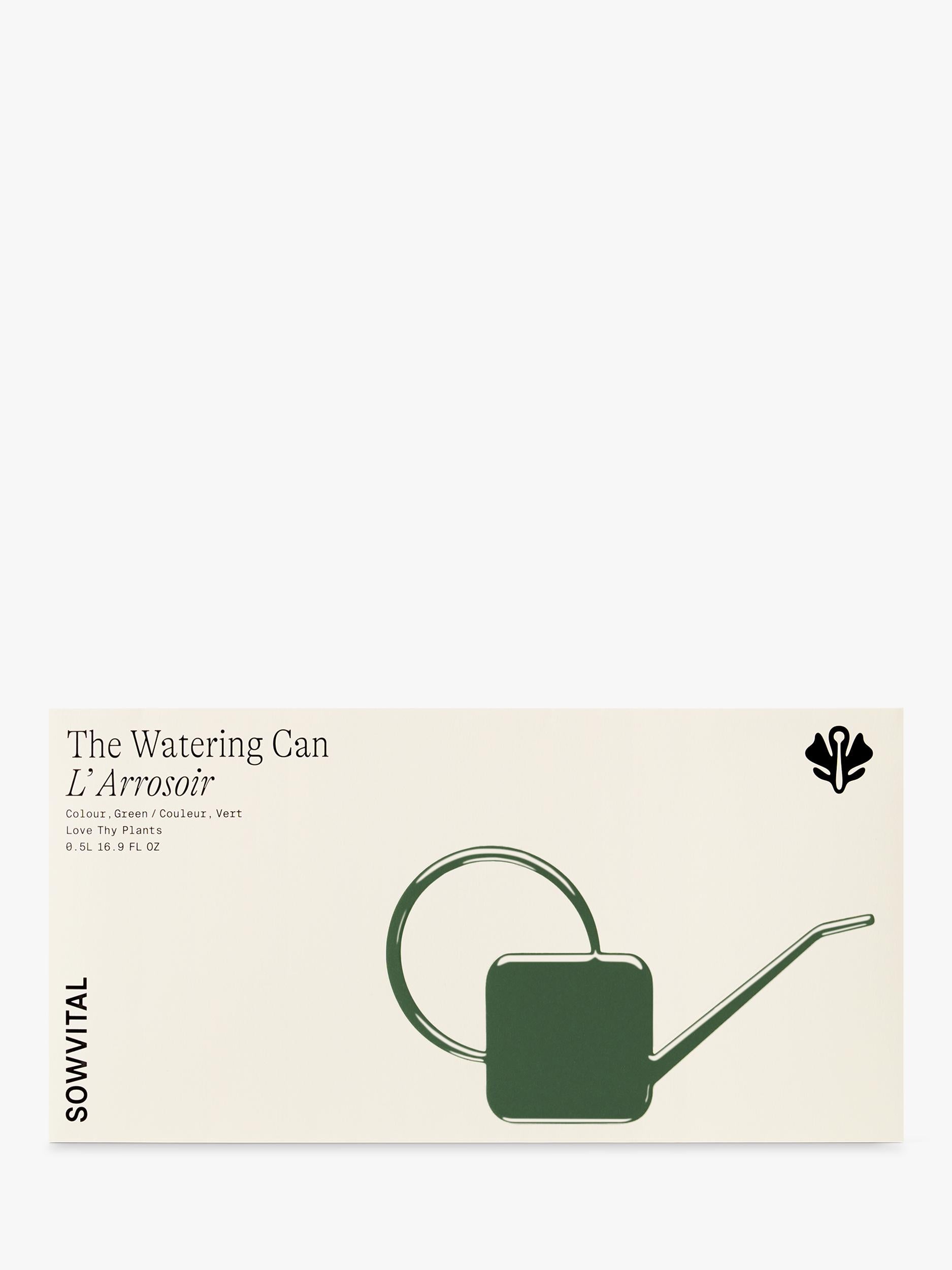 Sowvital Watering Can Green 500ml, UK version