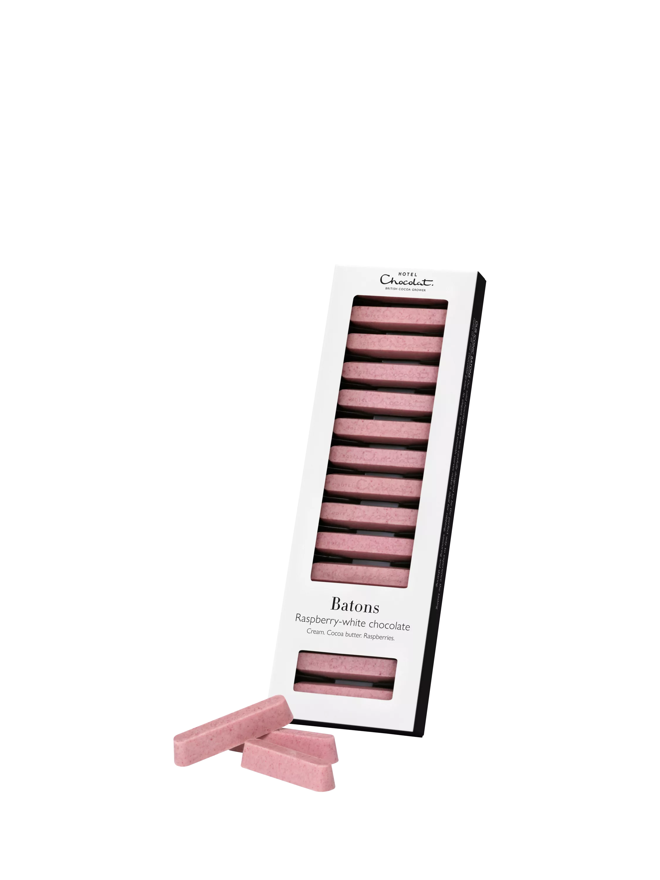 Hotel Chocolat raspberry white chocolate batons 120g (British brand)