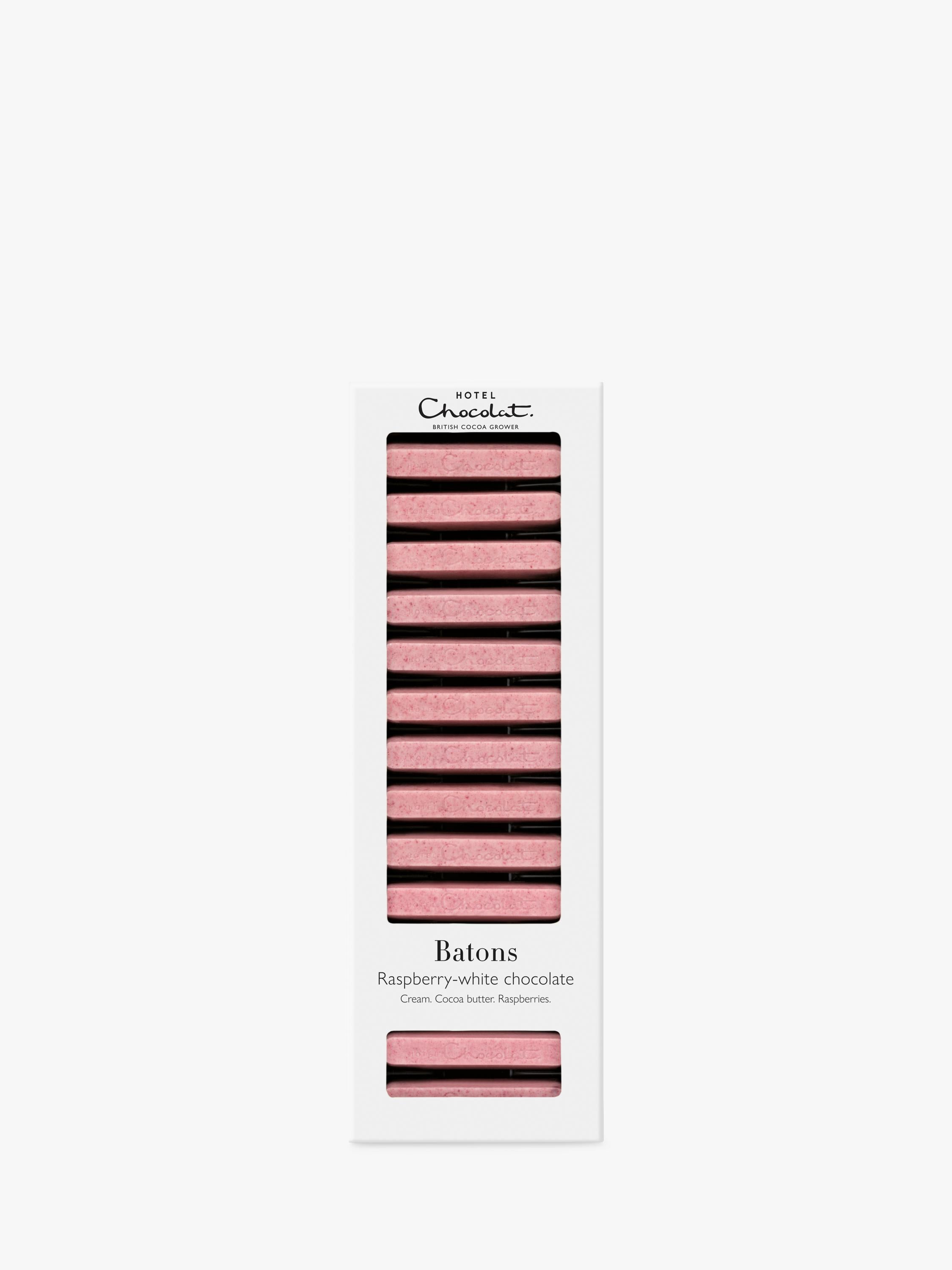 Hotel Chocolat raspberry white chocolate batons 120g (British brand)
