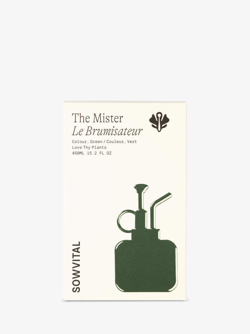 Sowvital stainless steel houseplant mister 450ml green, UK version