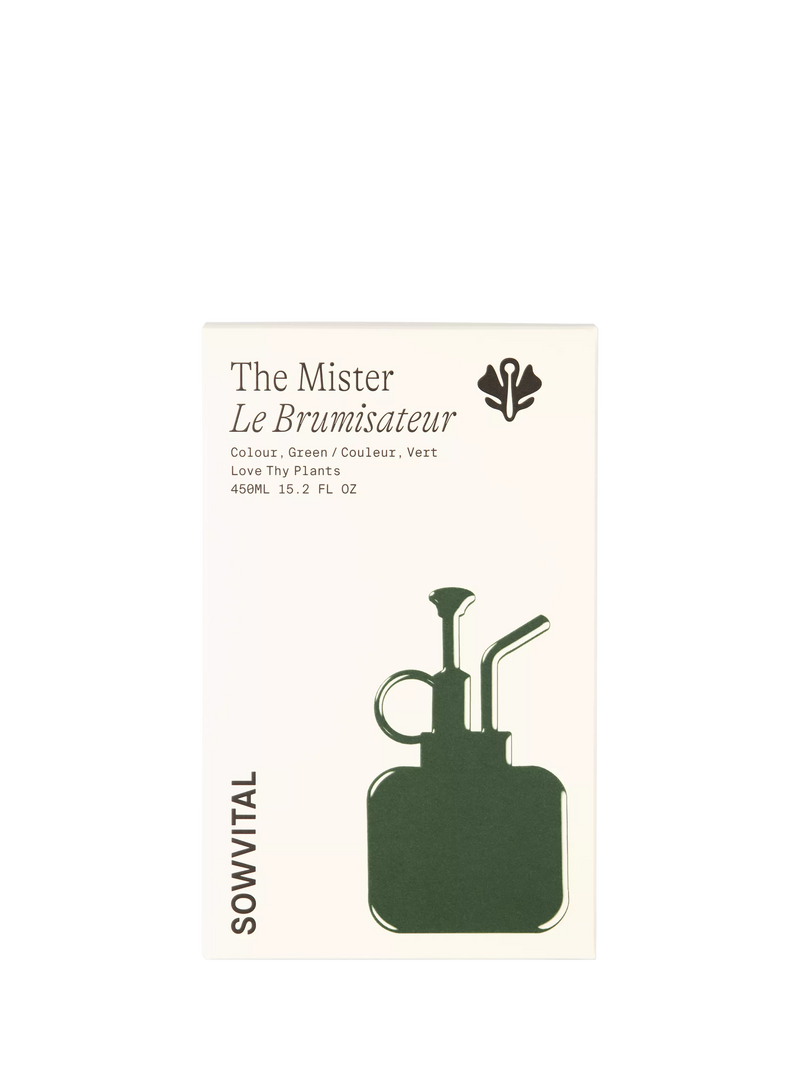 Sowvital stainless steel houseplant mister 450ml green, UK version