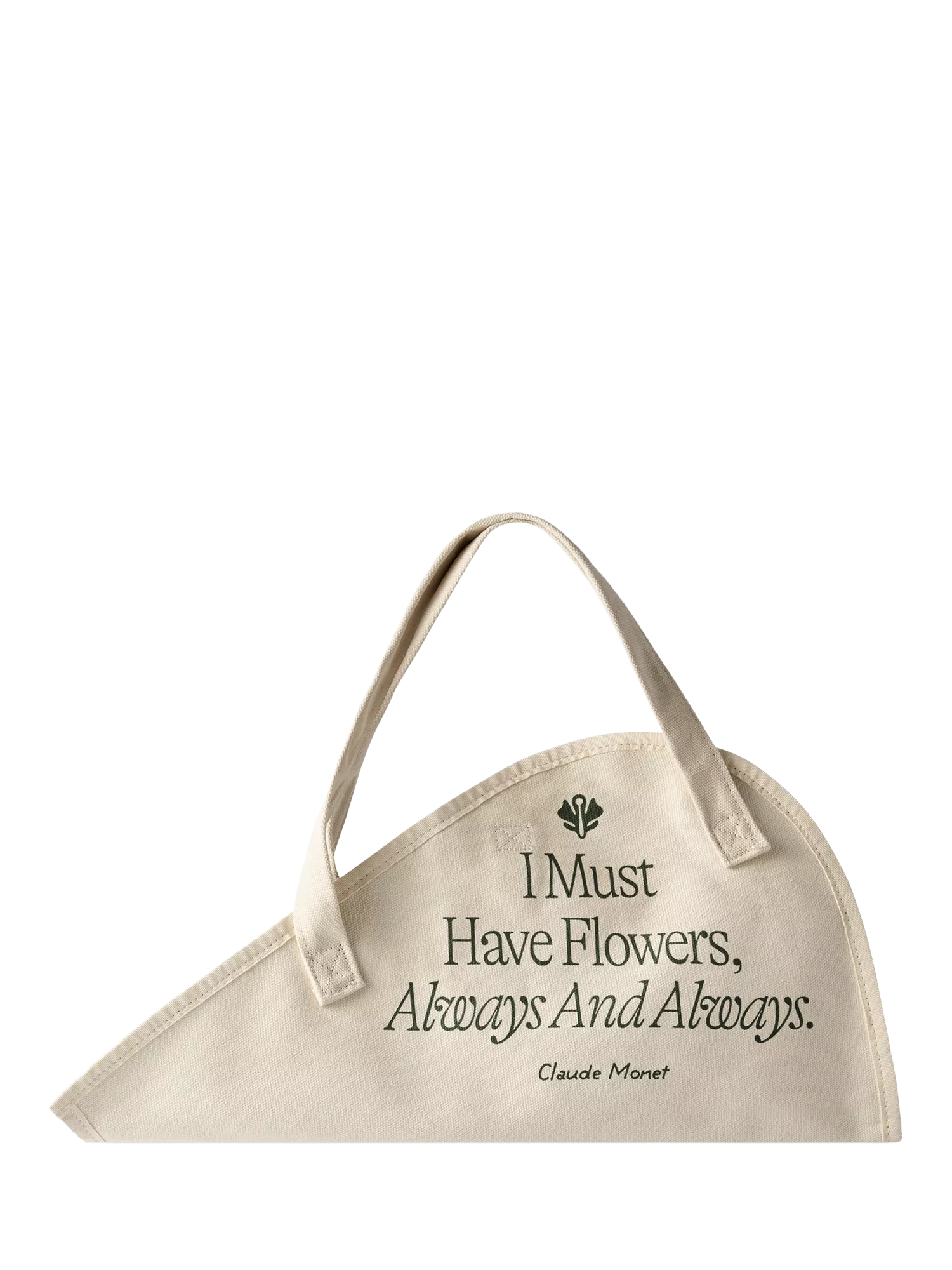 Sowvital flower tote bag green/cream - UK version