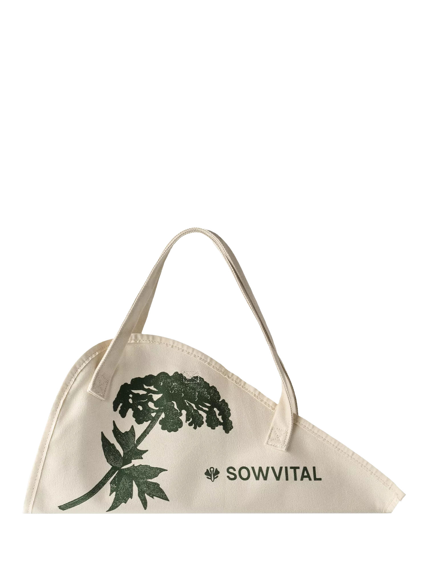 Sowvital flower tote bag green/cream - UK version