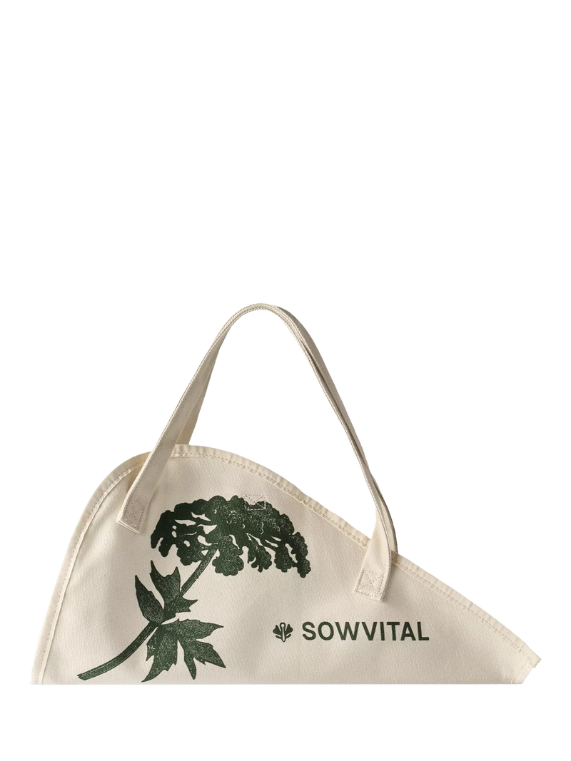 Sowvital flower tote bag green/cream - UK version