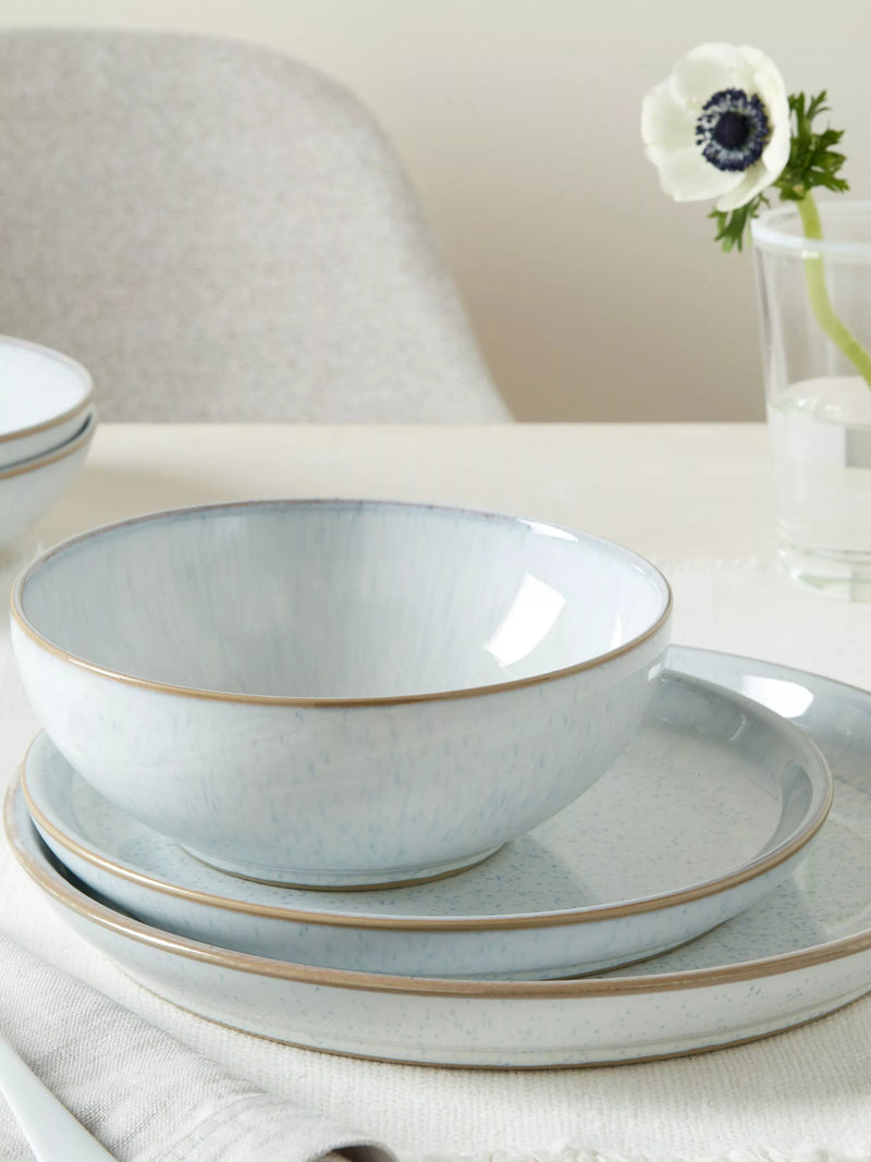 Denby White Speckle cereal bowl 17cm, UK version