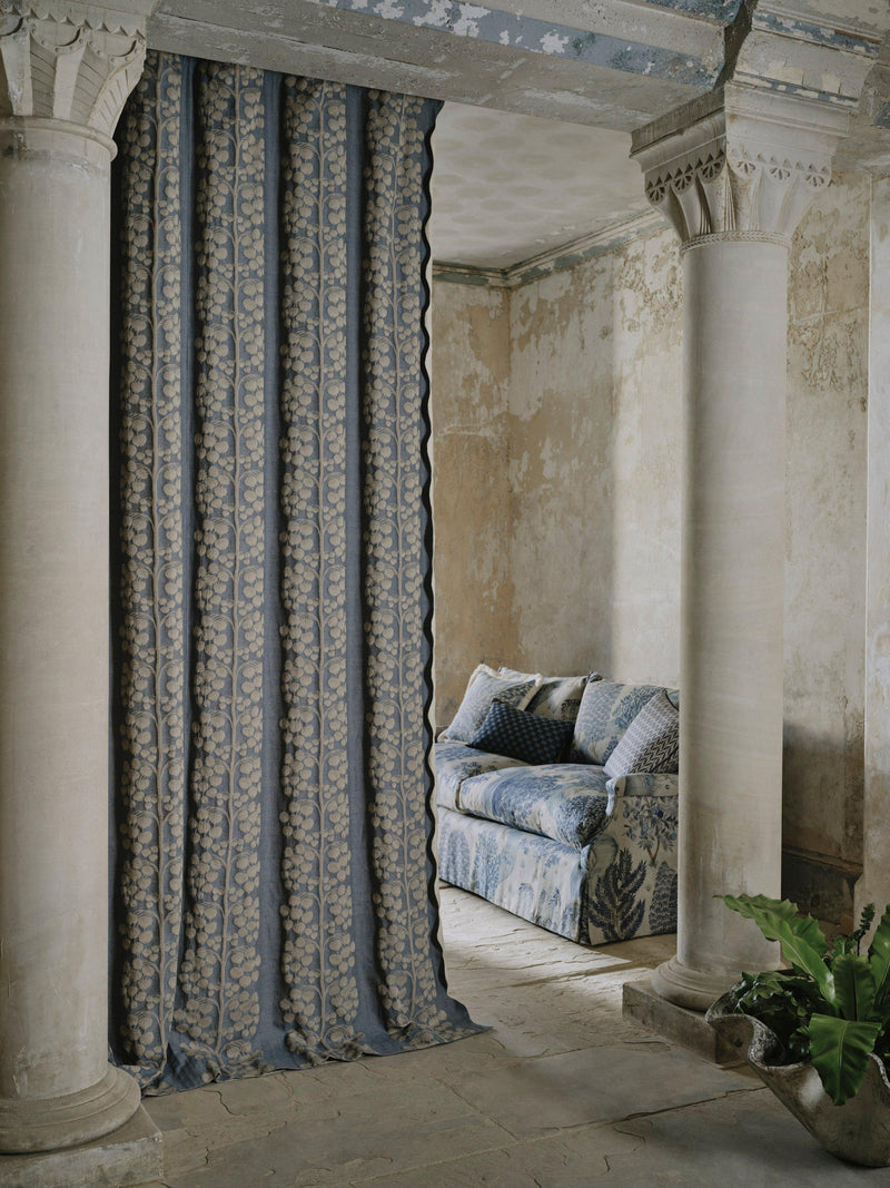 Liberty London berry tree weave furnishing fabric floral pattern - British product