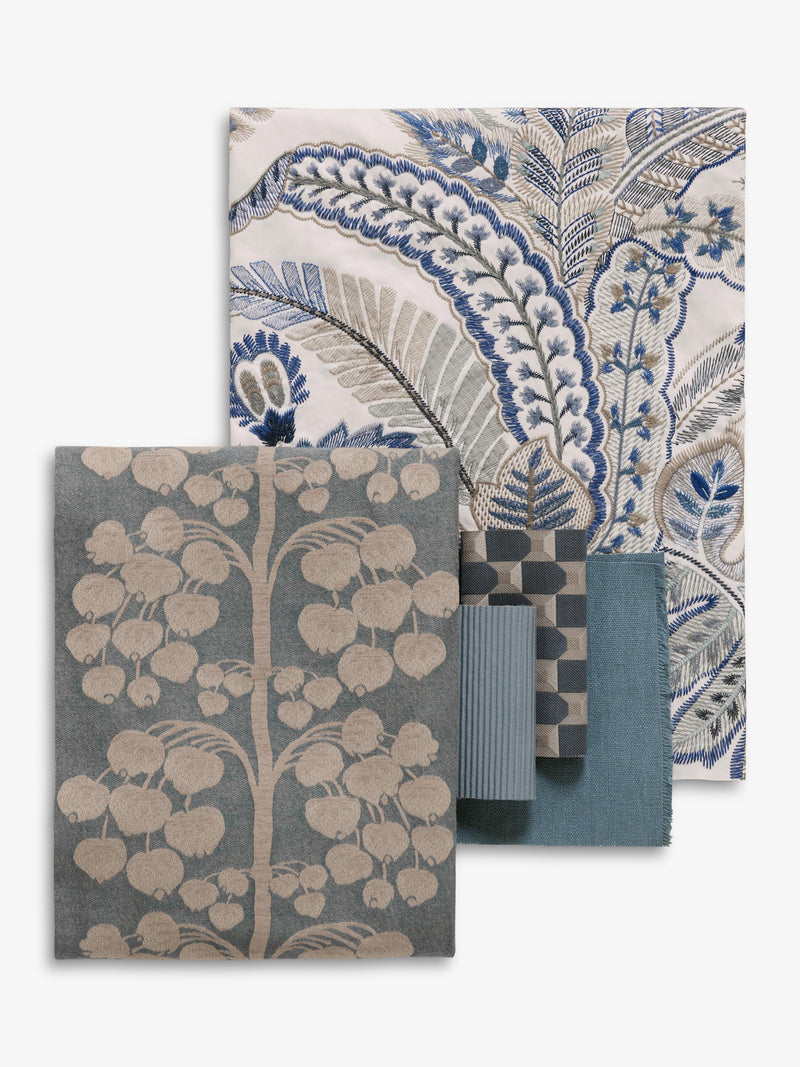 Liberty London berry tree weave furnishing fabric floral pattern - British product