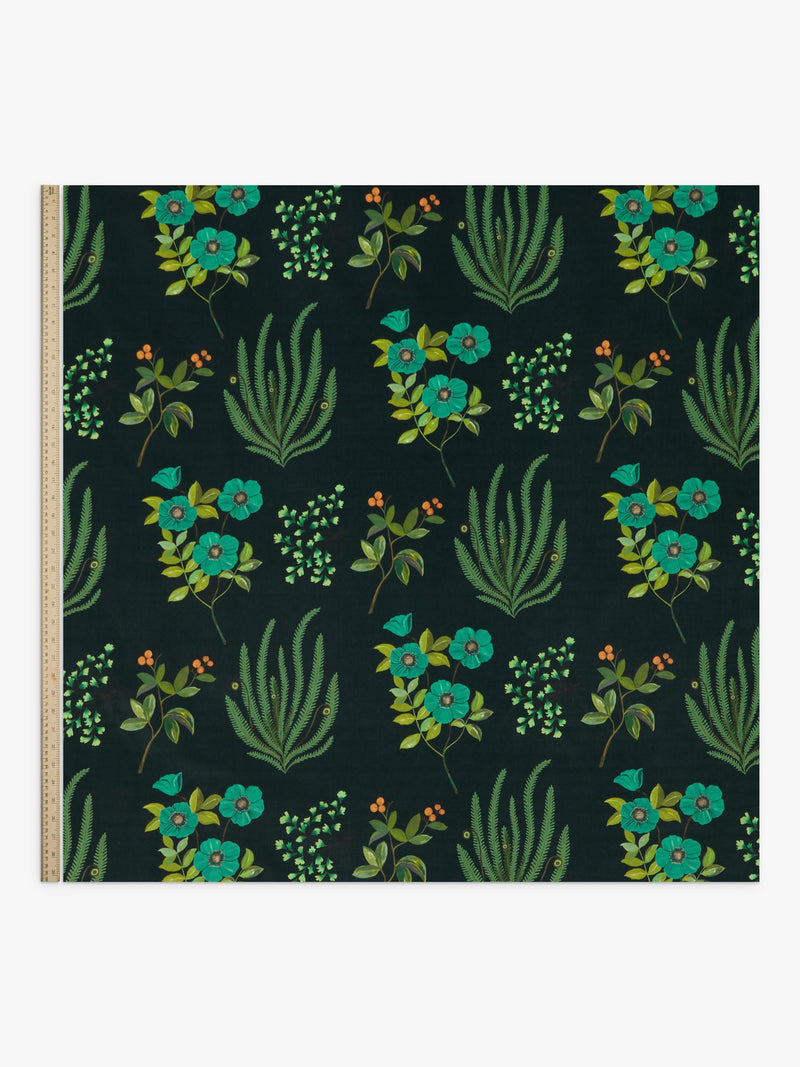 Liberty London Botanical Flora fabric in cotton velvet, imported from the UK