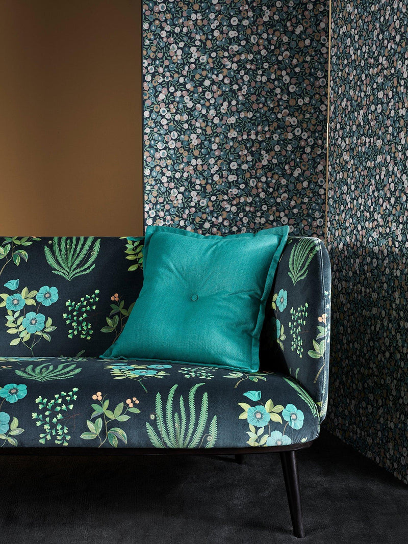 Liberty London Botanical Flora fabric in cotton velvet, imported from the UK