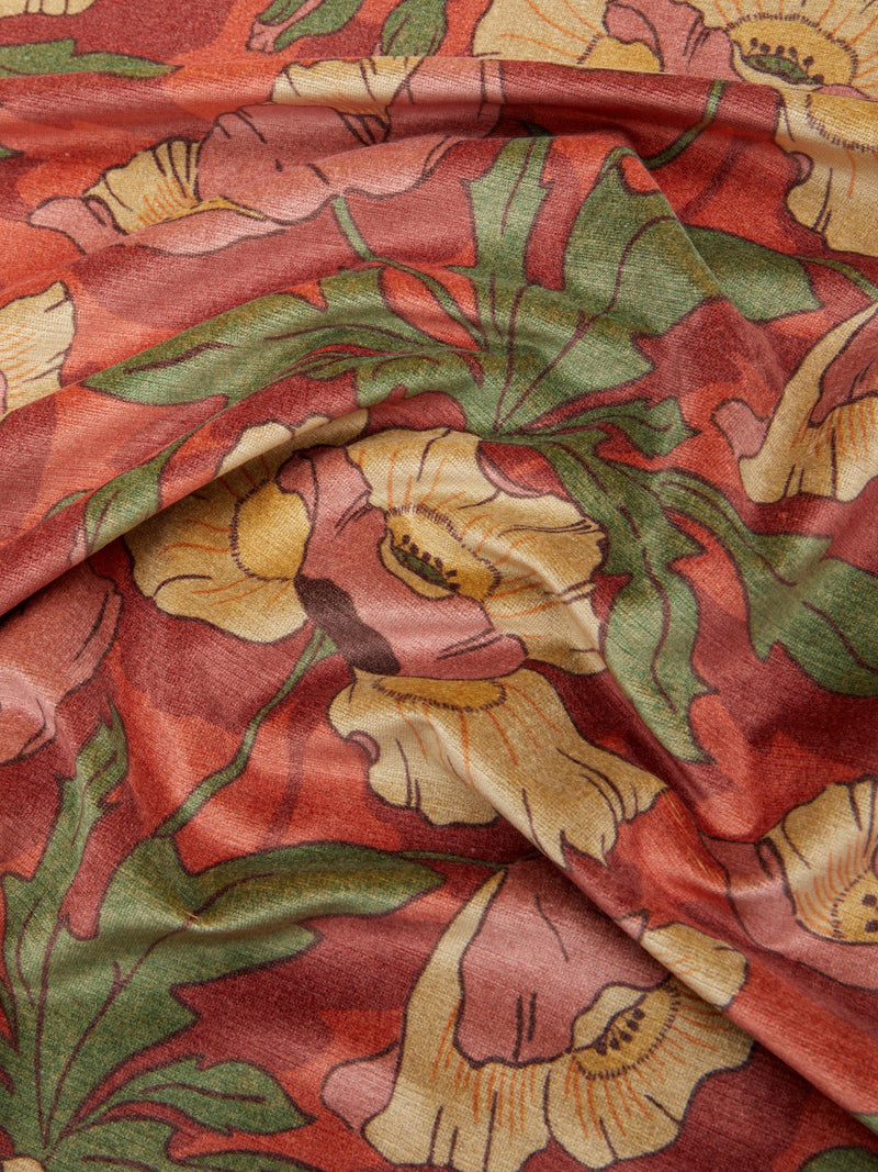 Liberty London Butterfield velvet furnishing fabric in lacquer colour, UK version