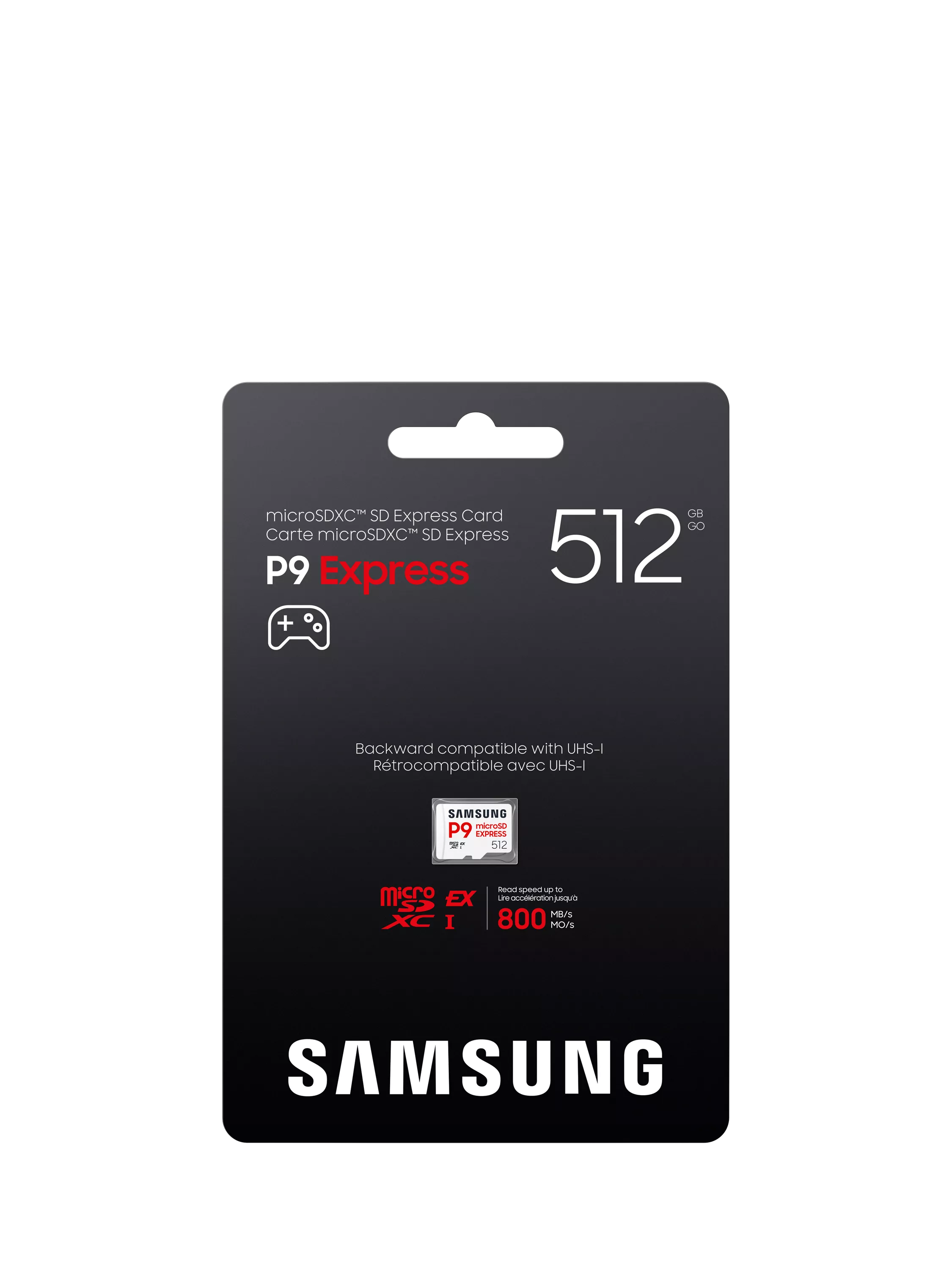 Samsung P9 Express microSDXC memory card 512GB, UK version