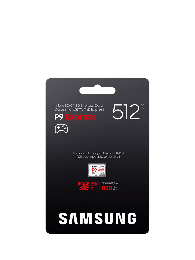 Samsung P9 Express microSDXC memory card 512GB, UK version