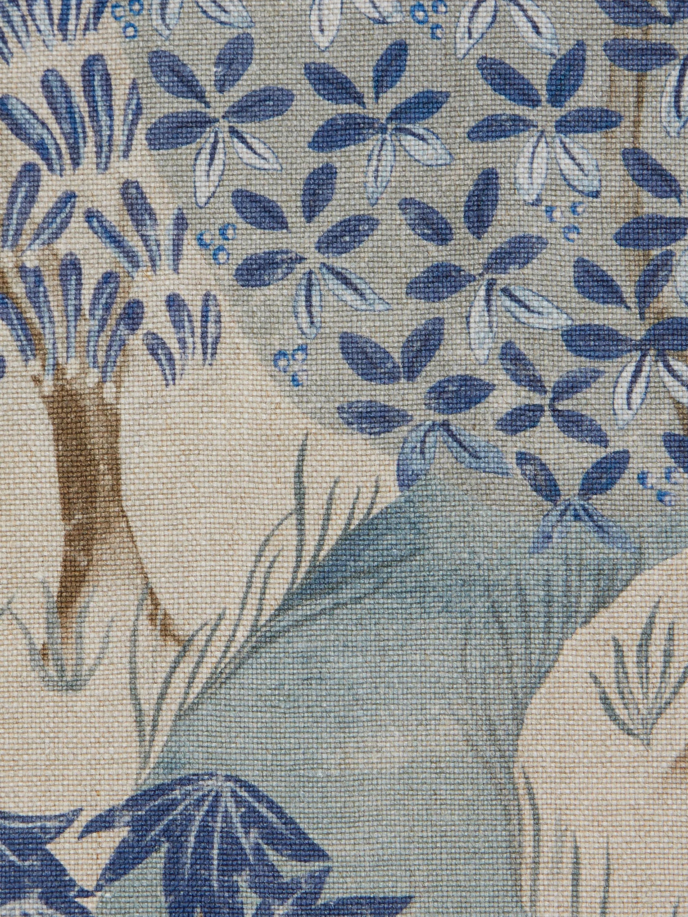 Liberty London Enchanted Wood furnishing fabric Lapis, UK version