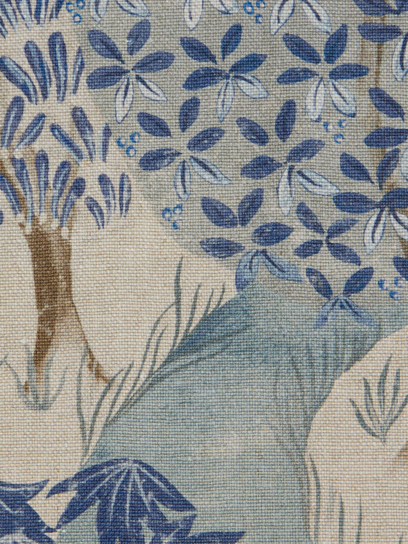Liberty London Enchanted Wood furnishing fabric Lapis, UK version