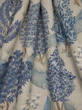 Liberty London Enchanted Wood furnishing fabric Lapis, UK version