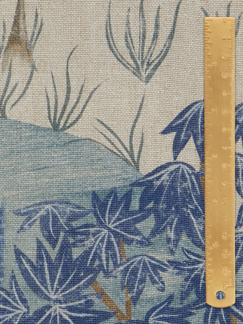 Liberty London Enchanted Wood furnishing fabric Lapis, UK version