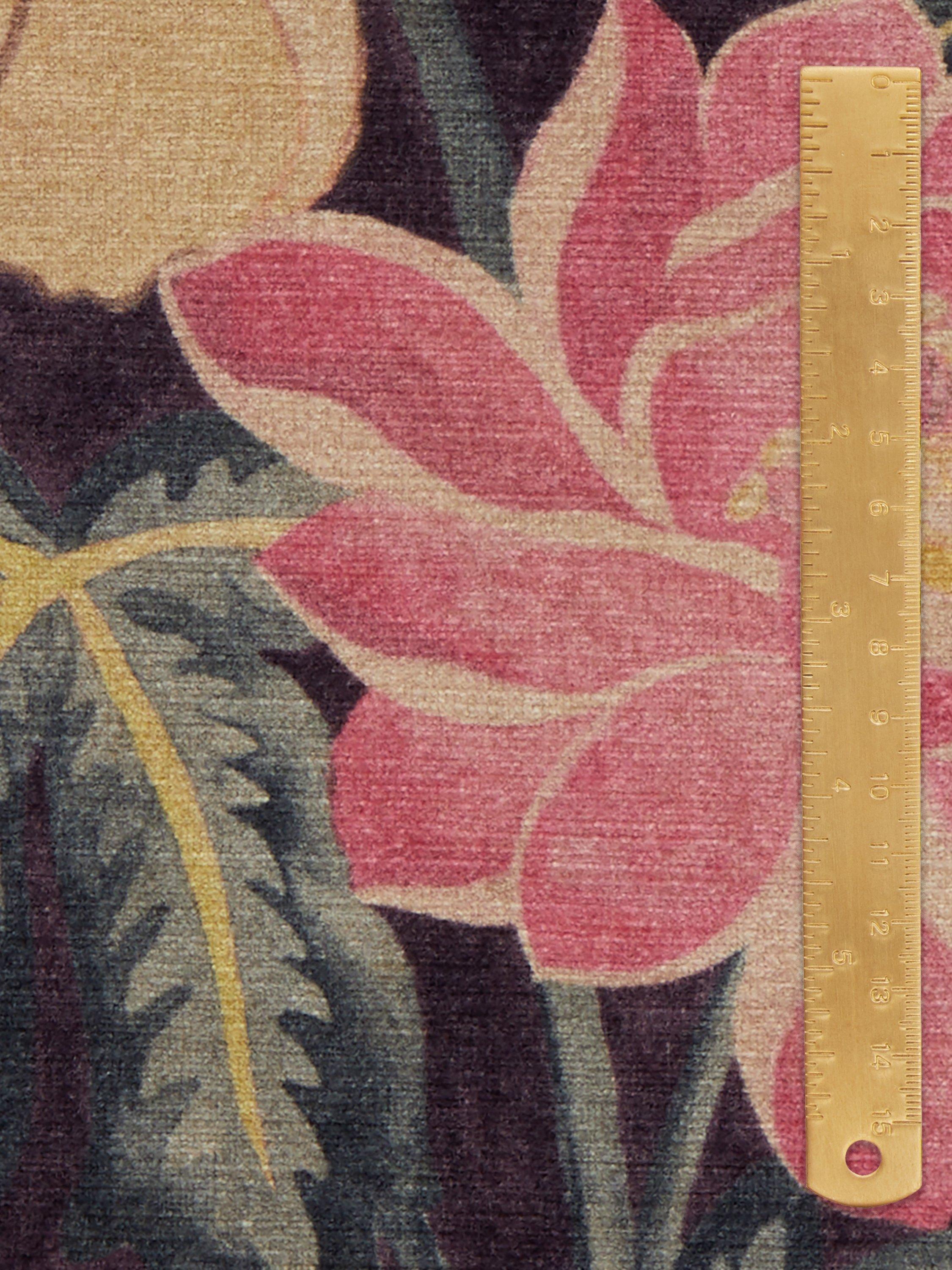 Liberty London Lotus Garden velvet furnishing fabric (British brand)