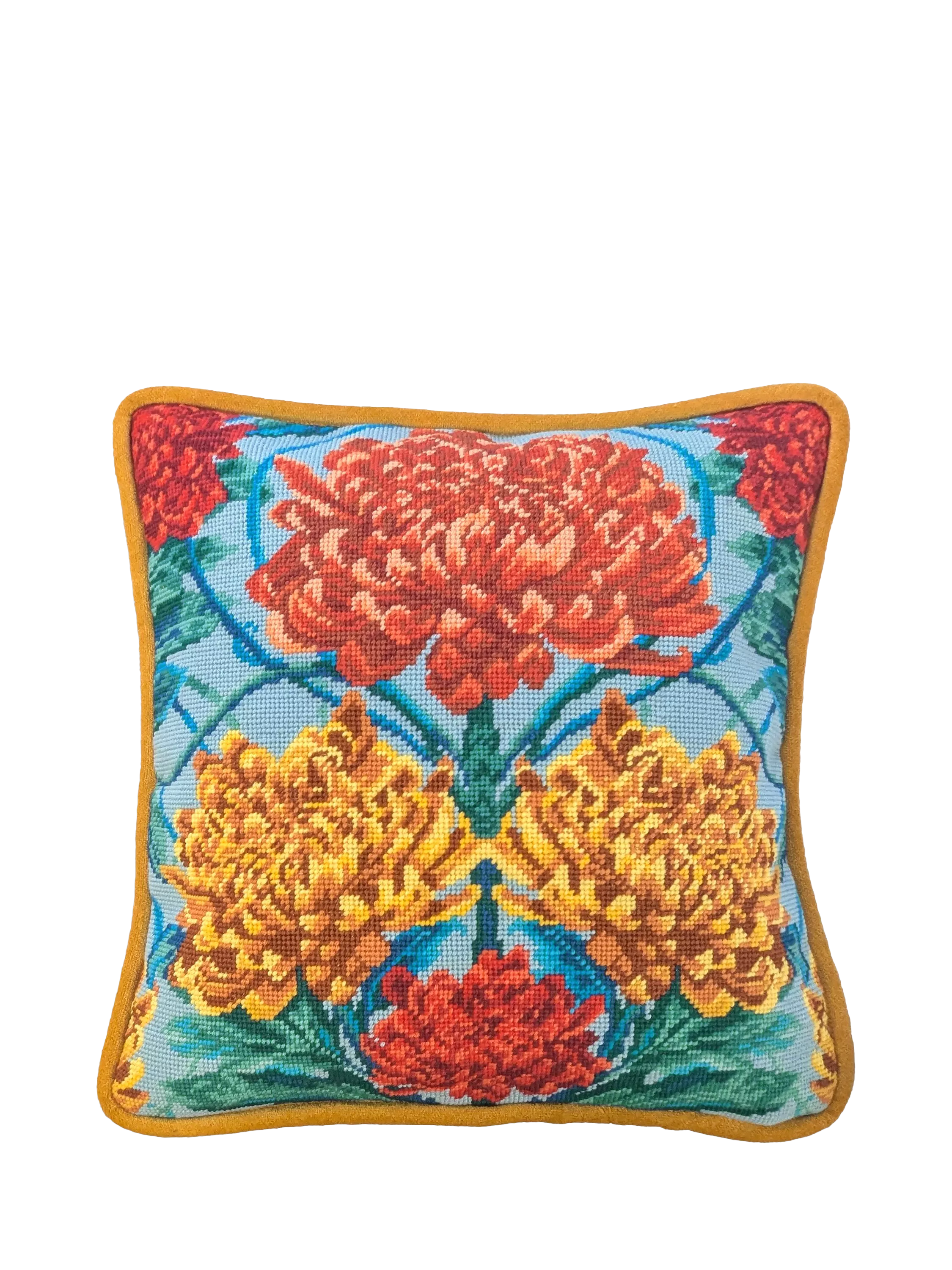 Bothy Threads Caustic Chrysanthemum tapestry kit 36x36cm, imported from the UK