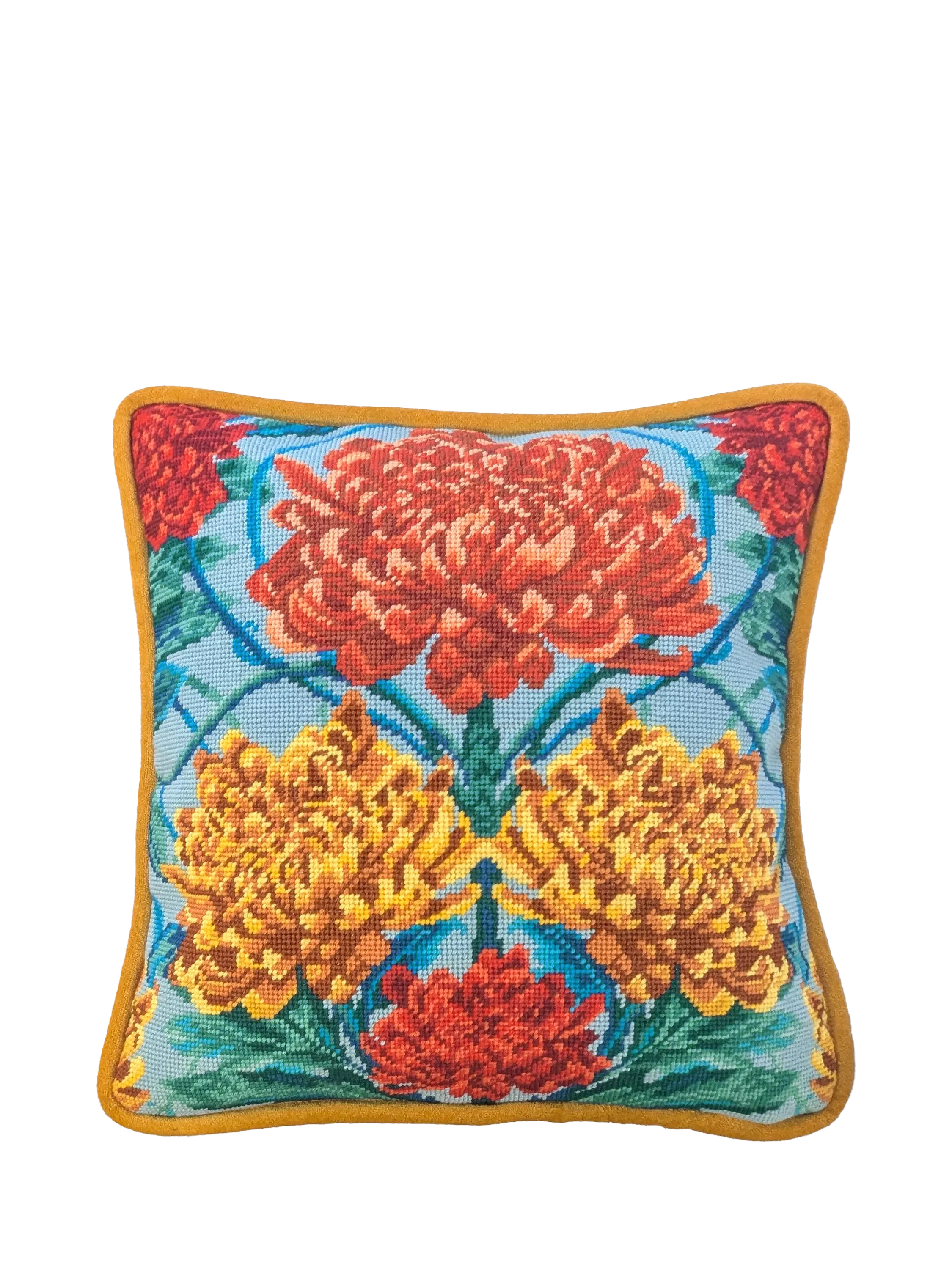 Bothy Threads Caustic Chrysanthemum tapestry kit 36x36cm, imported from the UK
