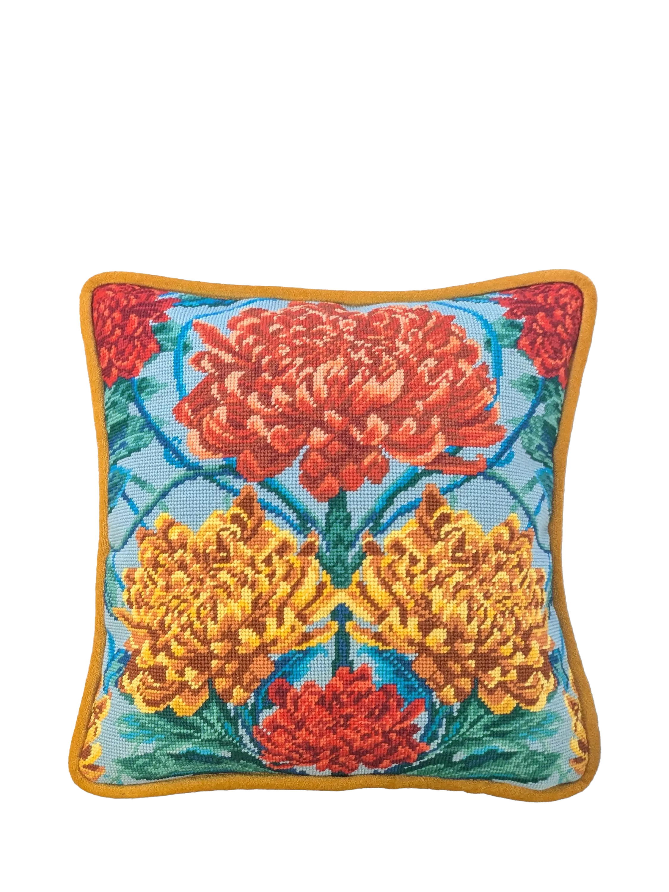 Bothy Threads Caustic Chrysanthemum tapestry kit 36x36cm, imported from the UK