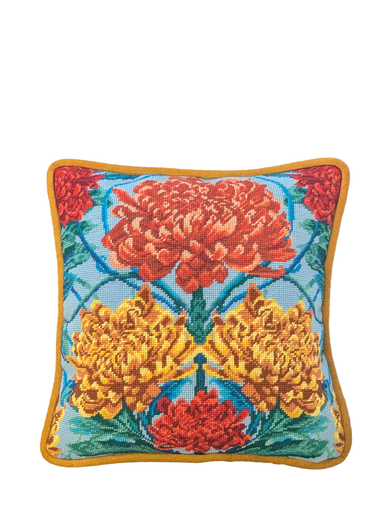 Bothy Threads Caustic Chrysanthemum tapestry kit 36x36cm, imported from the UK