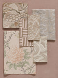 Liberty London Mount Edo furnishing fabric embroidered landscape (British brand)