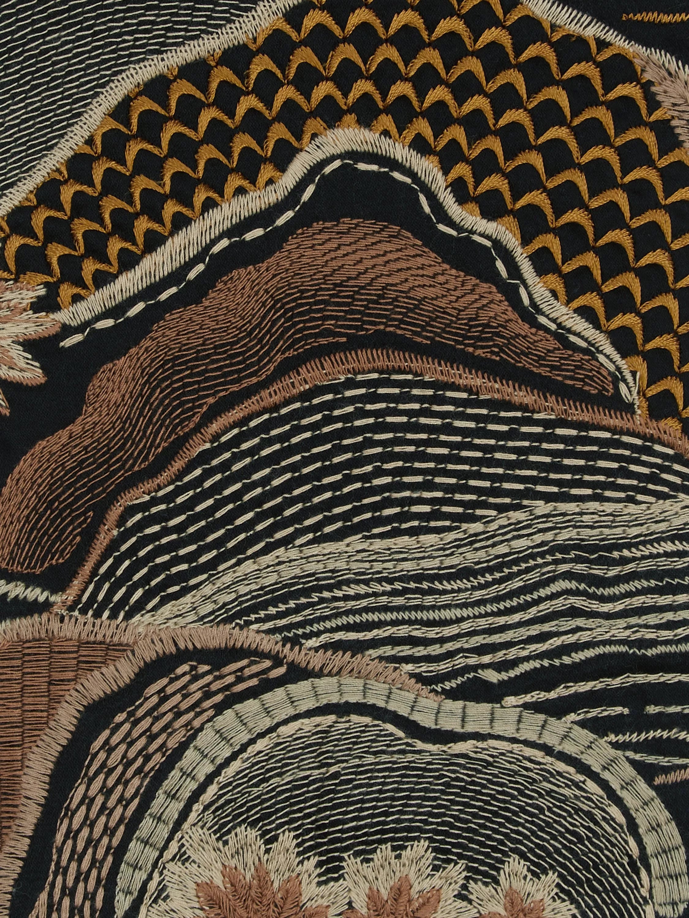 Liberty London Mount Edo Furnishing Fabric, Pewter Dark
