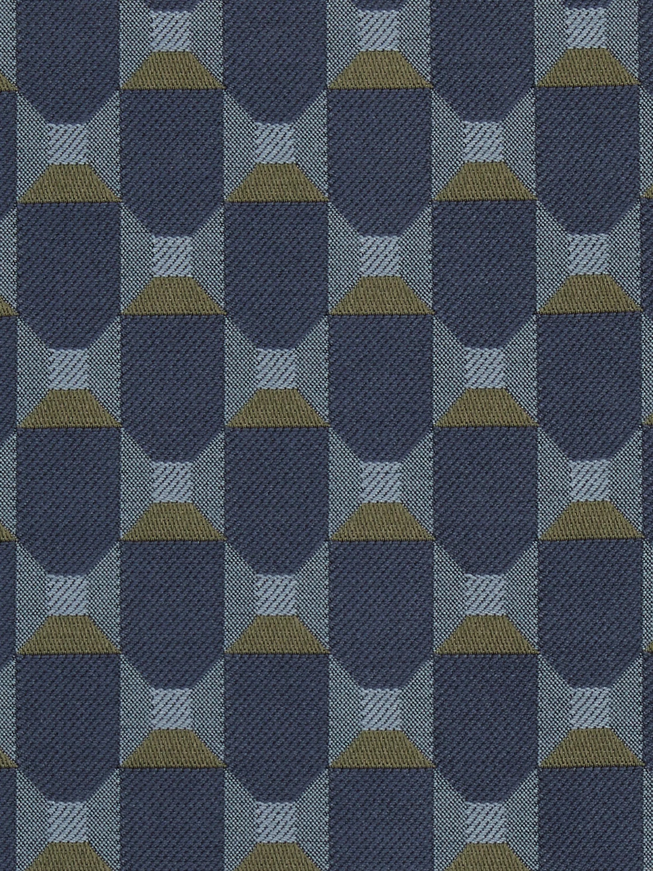 Liberty London Obi Check Furnishing Fabric, Smalt Blue