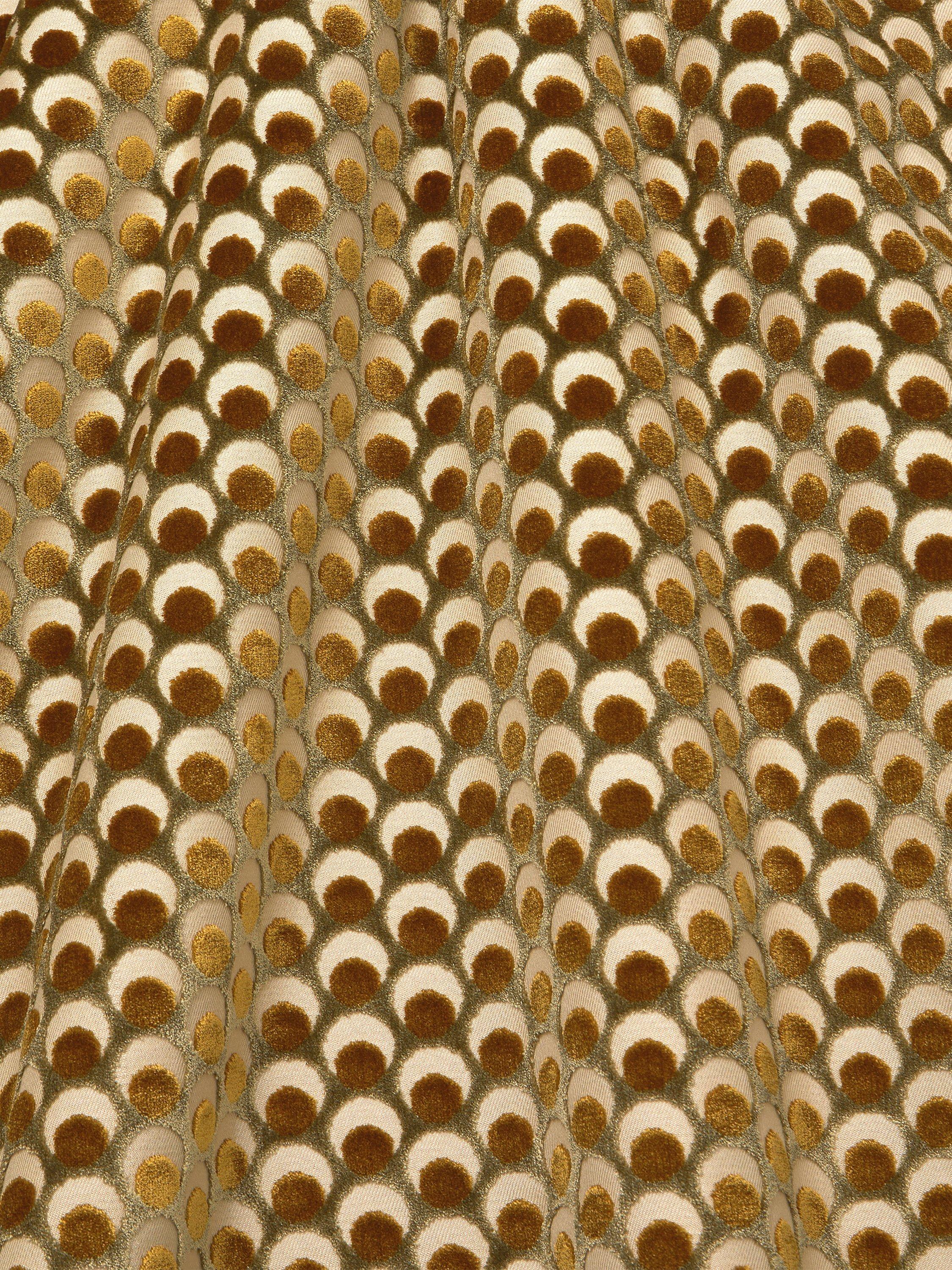 Liberty London Ottoman Spot velvet fabric (British brand)