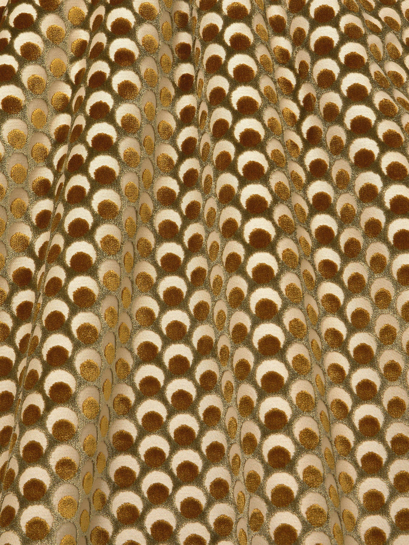 Liberty London Ottoman Spot velvet fabric (British brand)