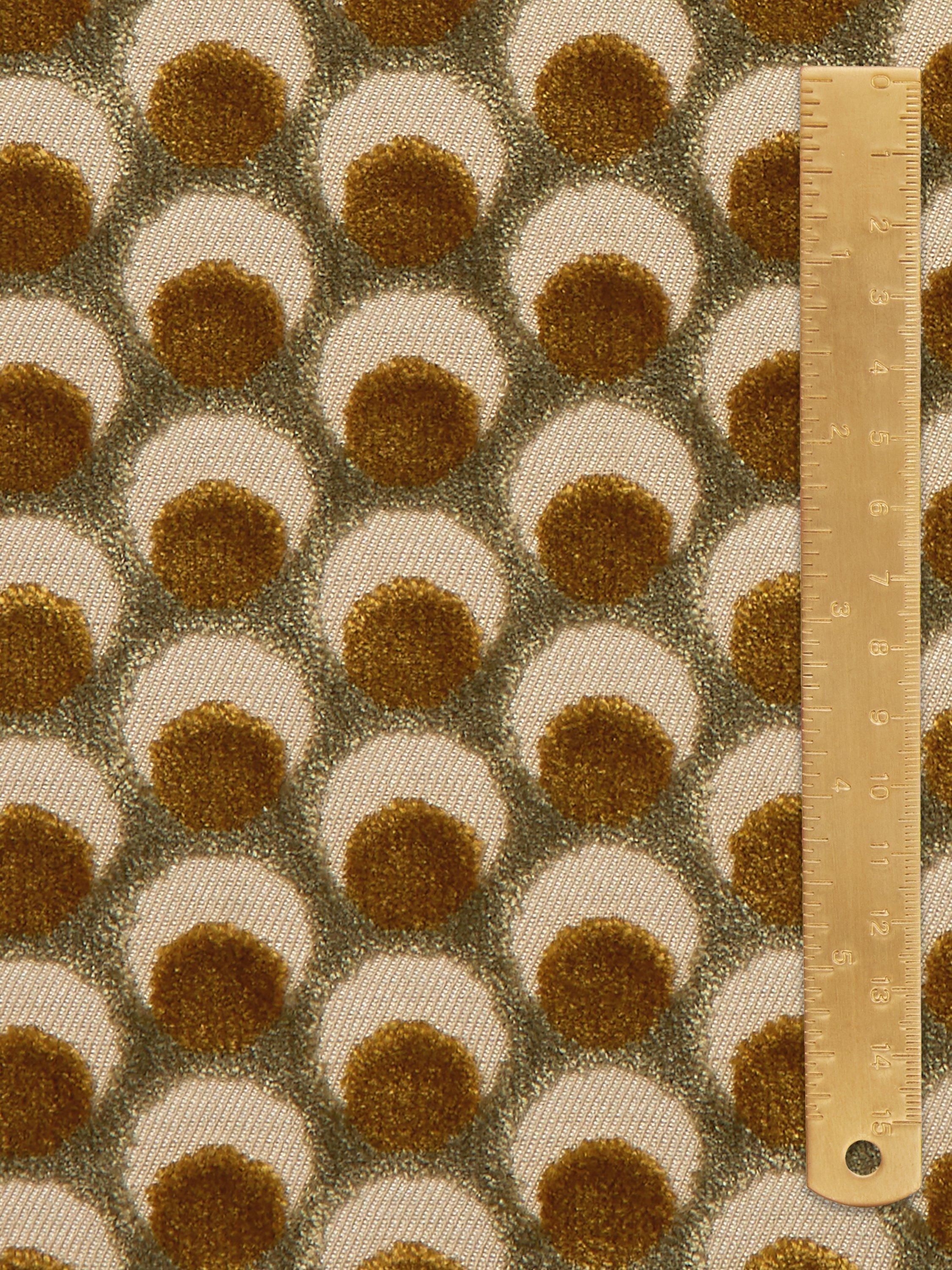 Liberty London Ottoman Spot velvet fabric (British brand)