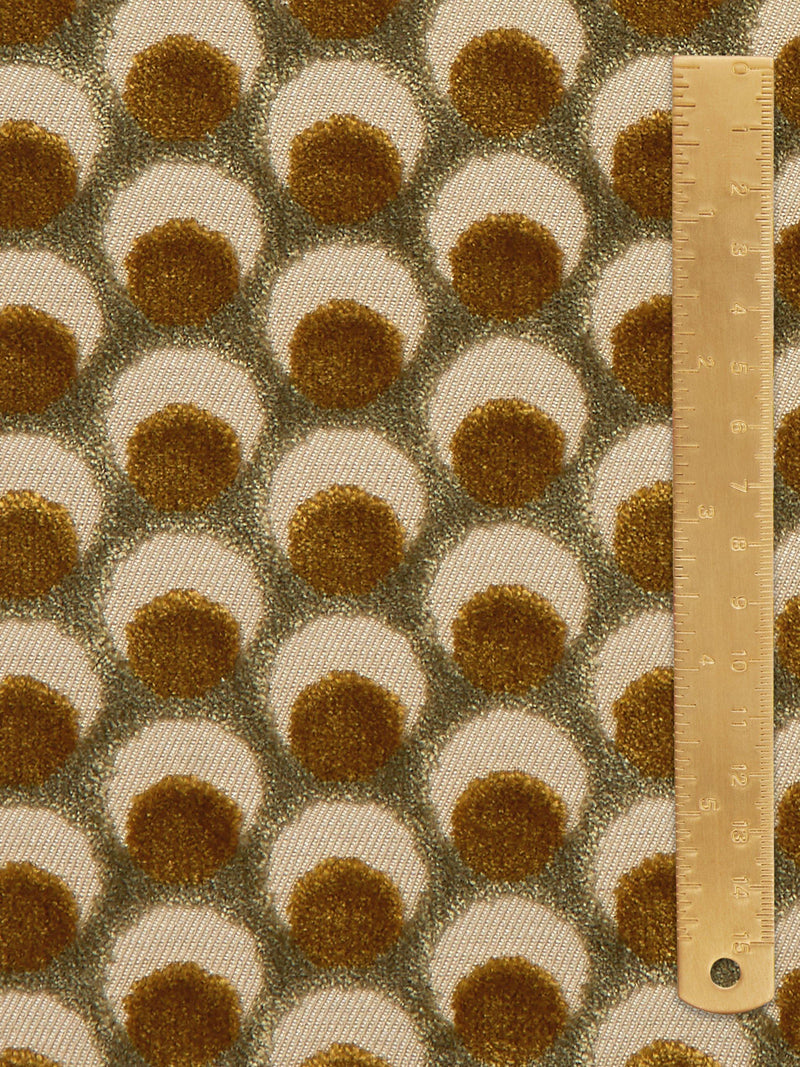 Liberty London Ottoman Spot velvet fabric (British brand)