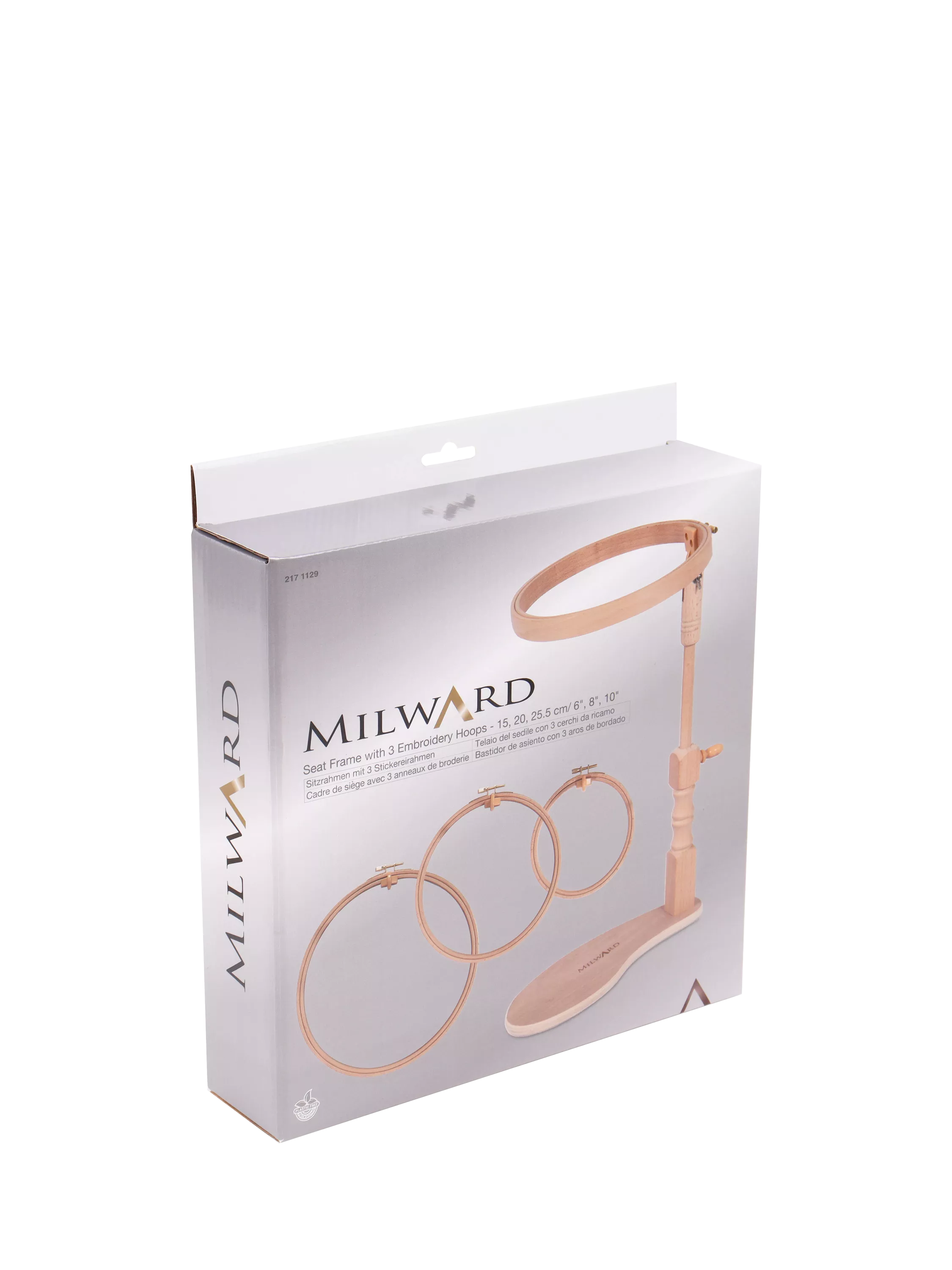 Milward embroidery seat stand with three hoops - British product