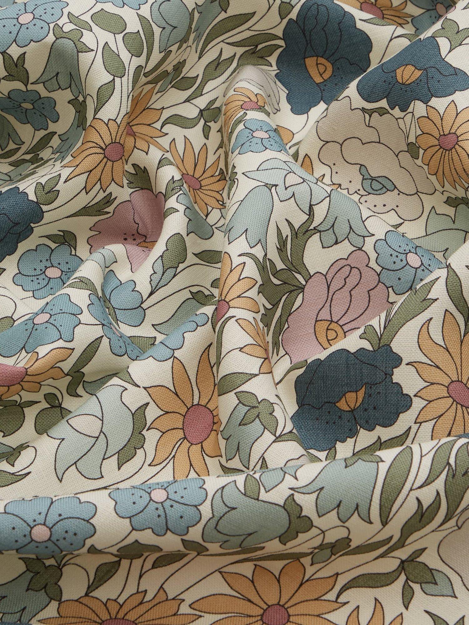 Liberty London Poppy Meadowfield linen furnishing fabric, imported from the UK