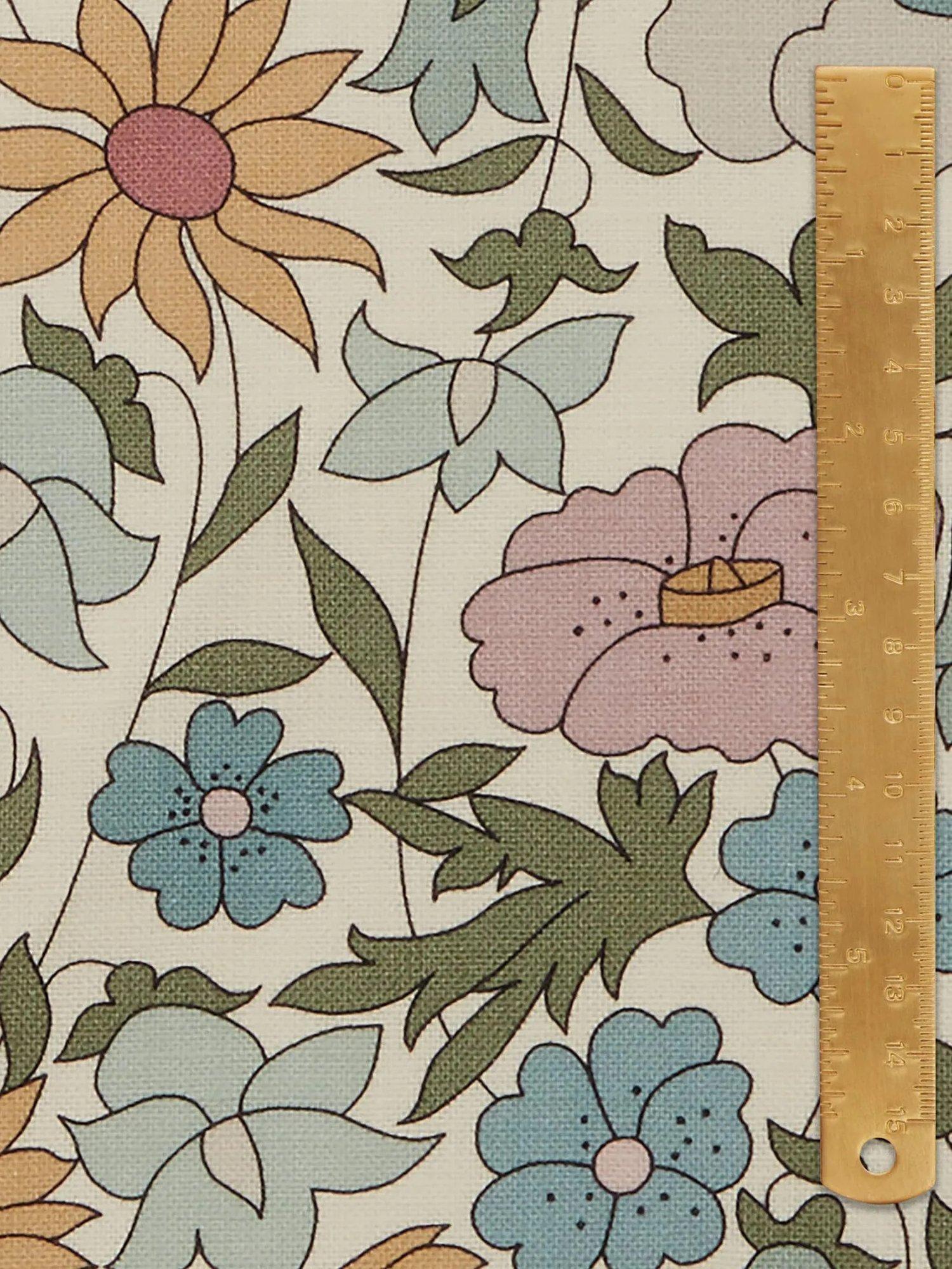 Liberty London Poppy Meadowfield linen furnishing fabric, imported from the UK